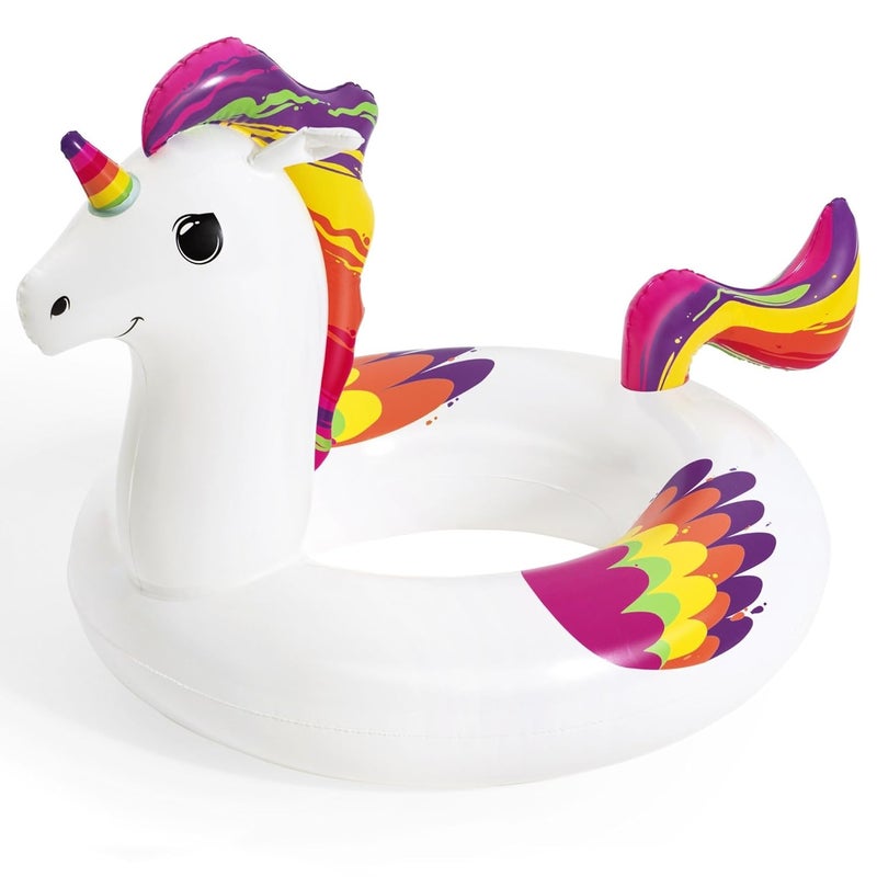 Bestway Float 'N Fashion Fantasy Unicorn Swim Ring (119 x 91 cm)